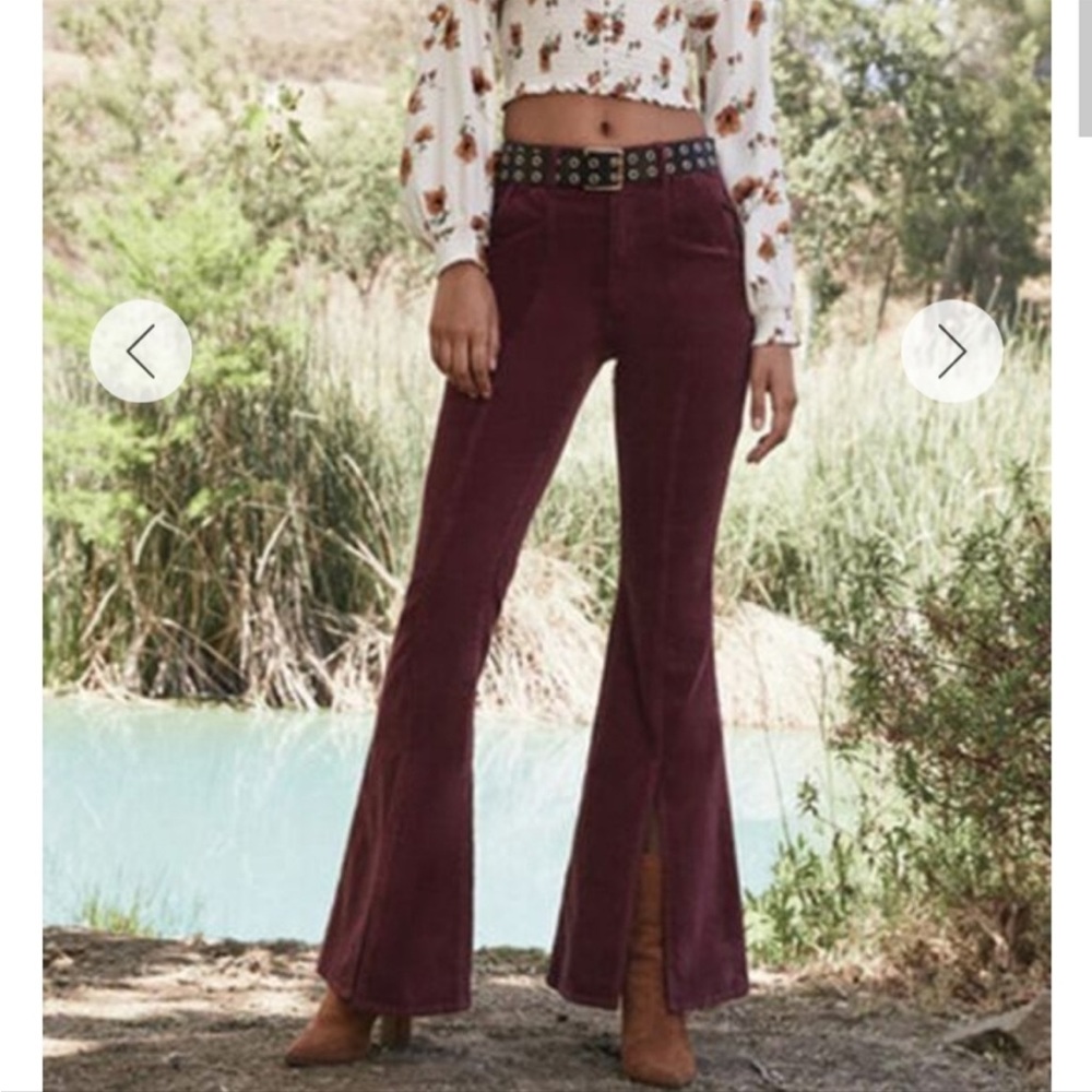 Forever 21 flare slit pants